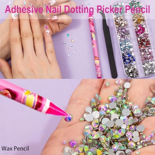 Demonstration of using wax pencil for diamond painting accessories