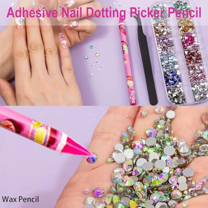 Demonstration of using wax pencil for diamond painting accessories