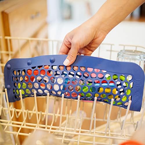 Top rack placement of Dr. Brown's silicone dishwasher bag