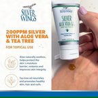 Natural Path Silver Wings silver and tea tree oil gel back label details
