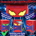 Wrystte spider cash saving box rotating door mechanism open status displaying interior
