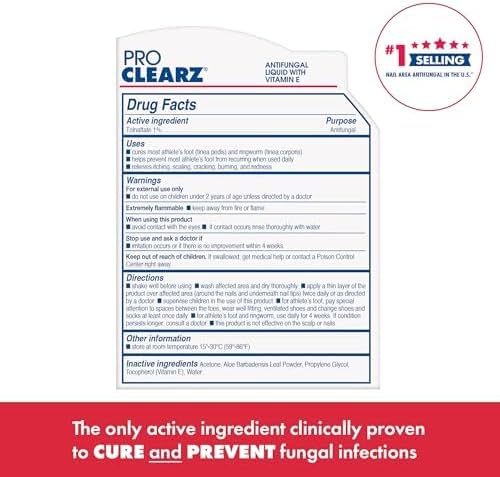 Pack of two ProClearz Fungal Shield bottles for long-term athlete's foot treatment.
