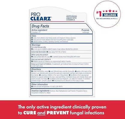 Pack of two ProClearz Fungal Shield bottles for long-term athlete's foot treatment.