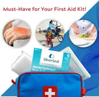 Medagel SilverSeal 6 count pack of moist protective bandages for Indian home first aid kits.