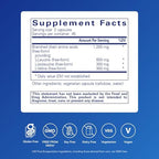 Pure Encapsulations BCAA supplement bottle back label displaying ingredients and serving size.