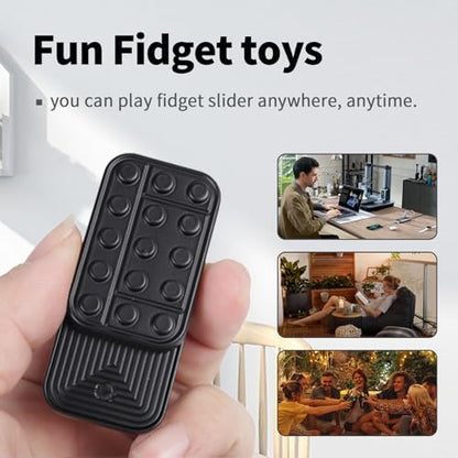 Wshwxy stress relief fidget device showing the precise side alignment of the interlocking metal brick blocks.