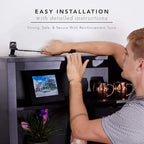 Bebe Earth adjustable furniture anchor installed on dresser model
