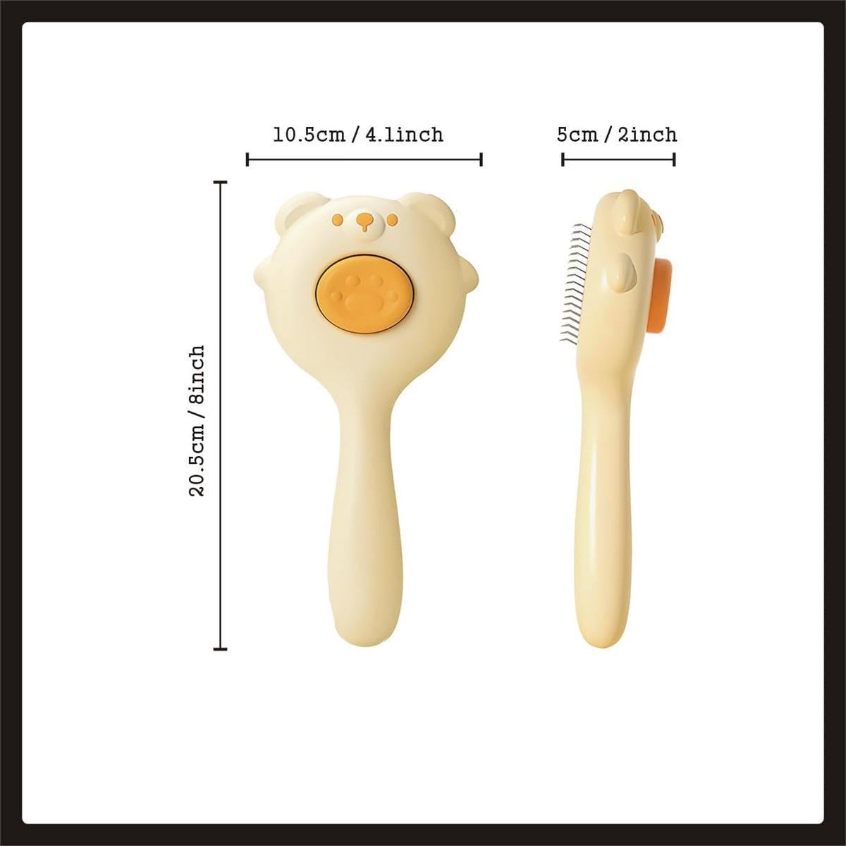 Packaged Set Pet self-cleaning slicker brush product shot