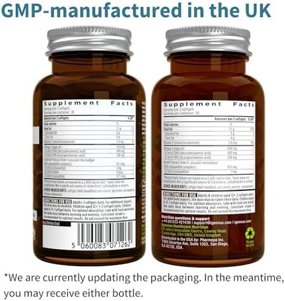 Balanced DHA and EPA plant based omega 3 formula