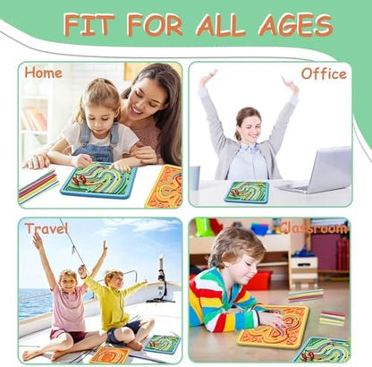 Top view of HAPATOYS double-sided sensory mat showing different shape patterns