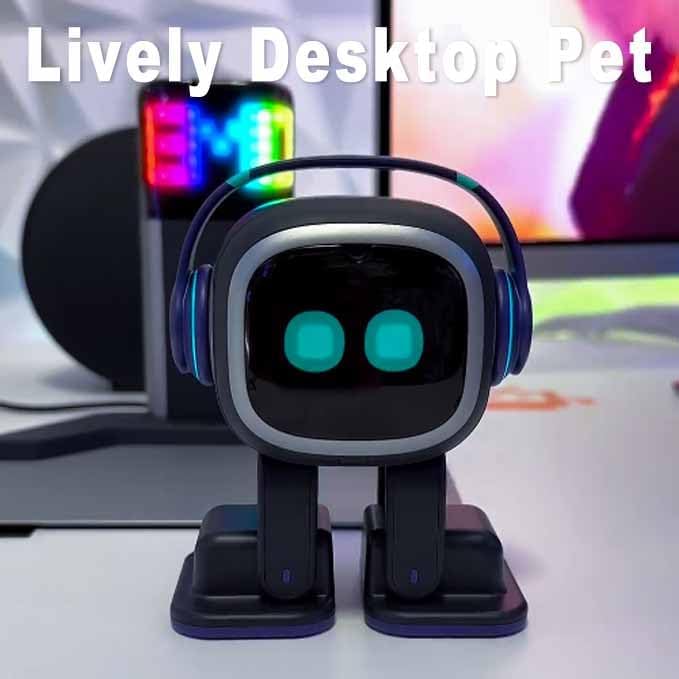 Emopet AI Robot docked at its Charging Home Station