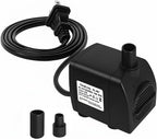 SongLong submersible water pump front view showing adjustable flow knob
