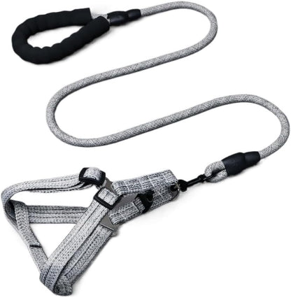 Dhgate adjustable dog harness and leash set front view