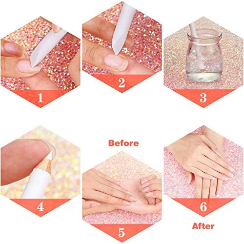 Twelve pieces of Blulu white manicure pencils arranged neatly alongside their pointed cuticle pusher caps.