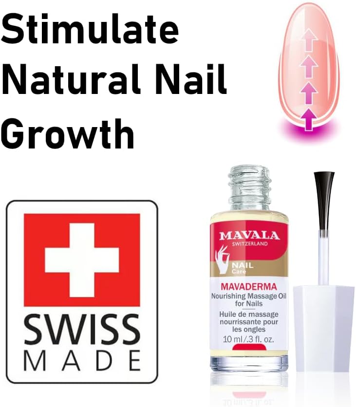 Mavala Mavaderma 0.3 ounce bottle of nutritive oil for damaged nails