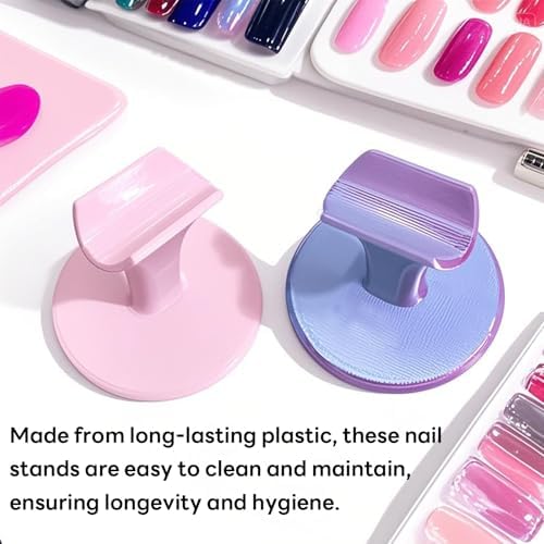 Non-slip nail stand for easy and precise manicure application