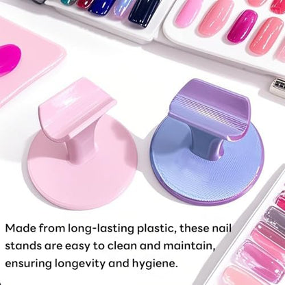 Non-slip nail stand for easy and precise manicure application