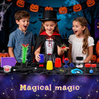 Complete Dogern magic set layout with costume and accessories
