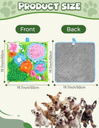 Qxsnuvvlg snuffle mat for dogs non-slip bottom fabric
