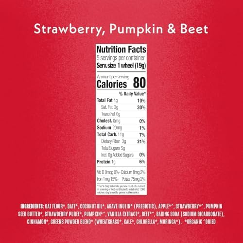 Side angle of the Once Upon a Farm toddler bar box showcasing the organic strawberry, apple, and banana flavor selections.