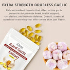 Authentic USA imported Kymezol garlic supplement packaging showing non-GMO gluten-free seals