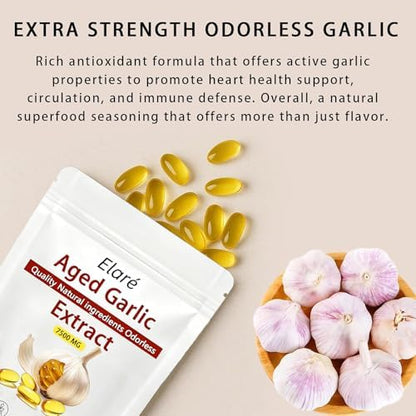 Authentic USA imported Kymezol garlic supplement packaging showing non-GMO gluten-free seals