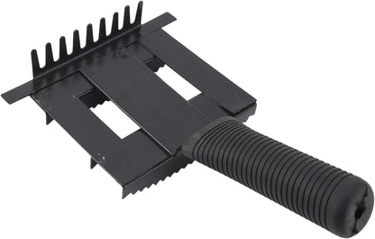 SIXRUN Omabeta livestock shedding comb front view showing dual sided iron teeth