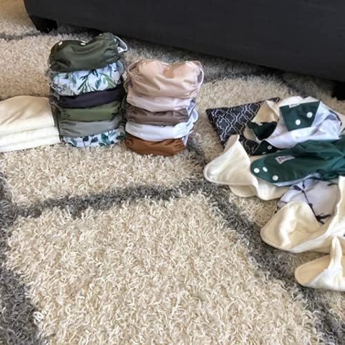 Eco-friendly natural off-white diaper liners laid flat