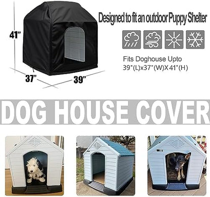 Heavy duty six hundred denier Oxford fabric dog kennel cover close up texture