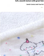 Two-sided thickened cozy pet bedding showing soft texture close up for kittens and cats
