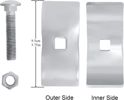 Diagram showing the installation layout of heavy duty fence ties on an outdoor animal enclosure frame.