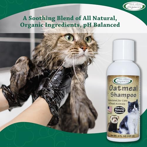 Gentle pH balanced small pet shampoo bottle on white background
