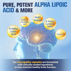 Close up of Femmetra capsules container highlighting 1200mg R-Alpha Lipoic Acid