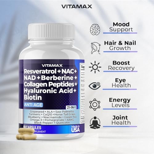 Vitamax dietary supplement bottle side profile