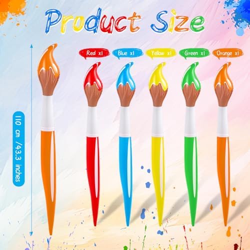VercanMonth 43.3 inch large blow up art painting decorations displayed at a children birthday party setup