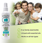 Peppermint scented lice repellent spray bottle for daily hair protection