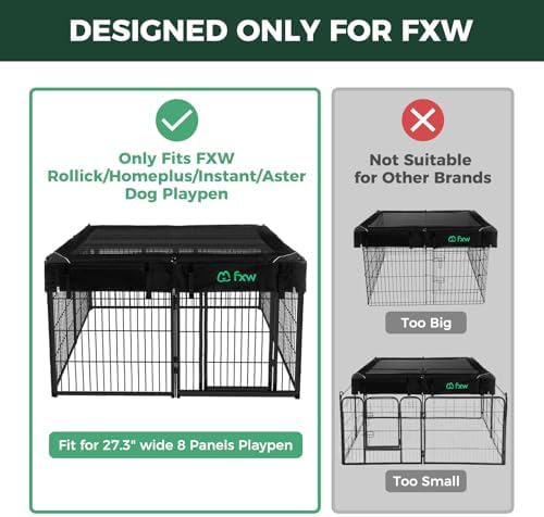 FXW mesh top cover showing sixteen hook and loop fasteners