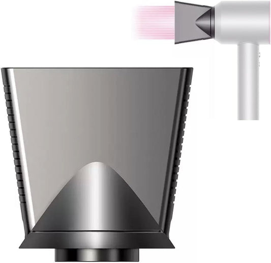 SWAZVAC Supersonic Hair Dryer Styling Concentrator Nozzle front view showcasing the rose pink finish.