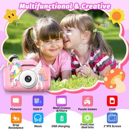 Masterbee Children's Camera Toys for Girls & Boys, 3-12 Years - 1080P HD Video Kids Digital Camera - Perfect for Christmas & Birthday Gifts - Image 3