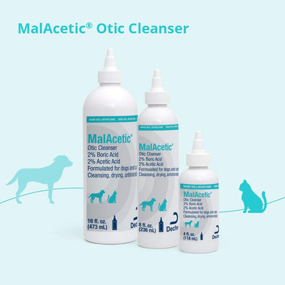 Pet ear cleaning supplies Dechra Malacetic Otic Cleanser