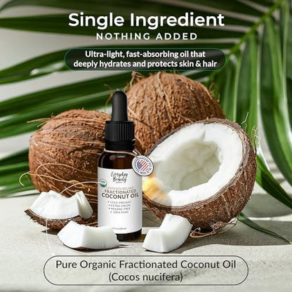 Odorless hexane free coconut oil bottle for hair growth and dry scalp conditioning treatment