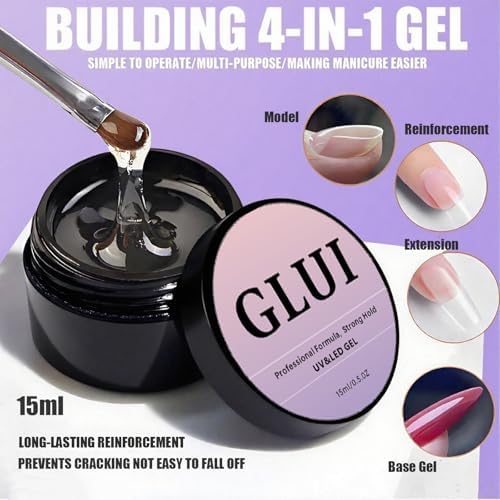 Applying Glui solid nail glue to fake nail tips