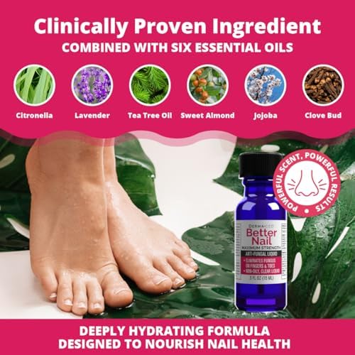 Better Nail treatment for discolored and thickened nails with natural botanical oils.