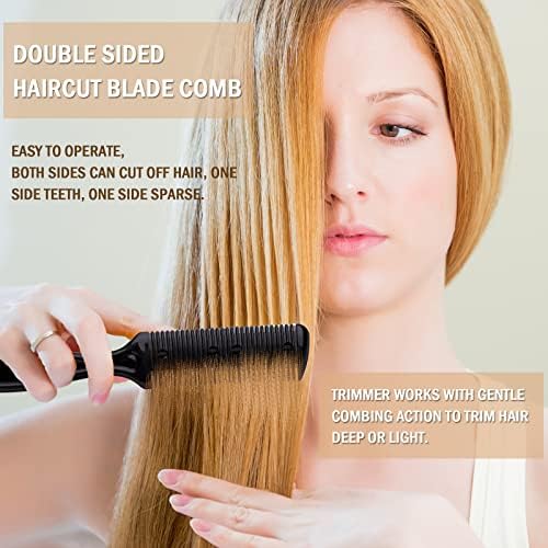 Handheld view of professional hair cutter comb for home DIY styling