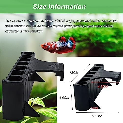 Aidmi upgraded fish tank plant support clips for freshwater setups