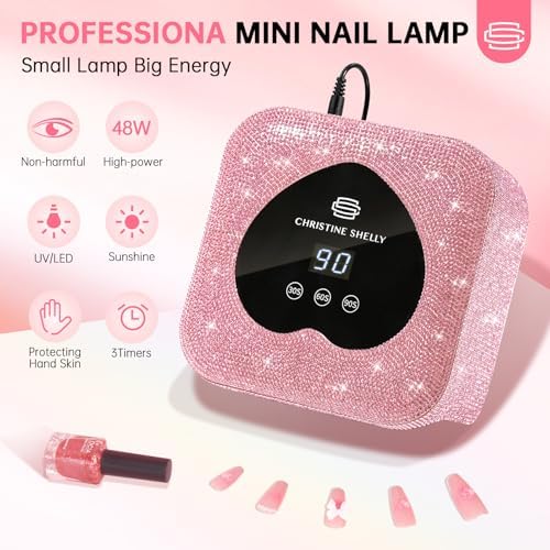 Side view of Christine Shelly gel nail curing lamp