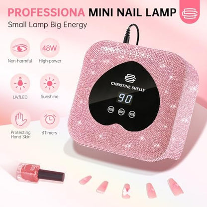 Side view of Christine Shelly gel nail curing lamp