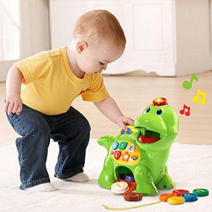 VTech educational dinosaur toy packaging box showing imported USA version