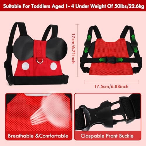 Lehoo Castle 3-in-1 toddler safety harness system components