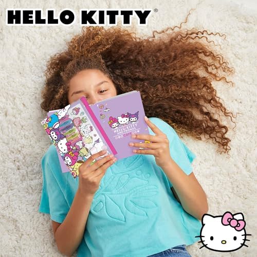 Sanrio stationery set mini notebook and character paper clips